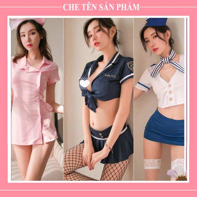 BỘ NGỦ COSPLAY SEXY GỢI CẢM - ĐÓNG VAI Y TÁ, TIẾP VIÊN, THỦY THỦ FULLSET KHÔNG TẤT - - Hà Nội - QUIN BEE