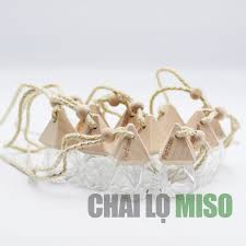 VỎ CHAI TINH DẦU TREO XE HÌNH CHÓP 10 CHAI