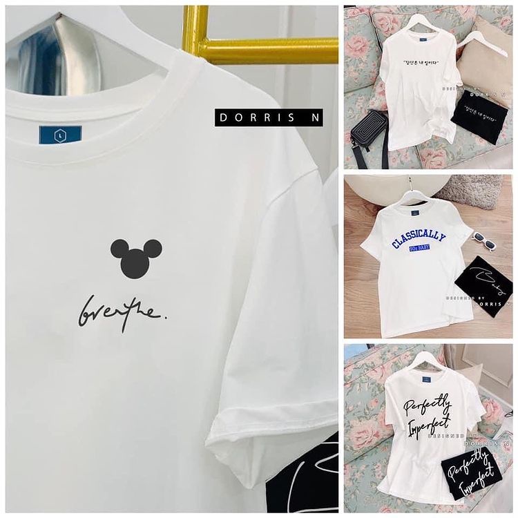 [Mã DORRT8250 giảm 250k] Áo thun MICKEY BRE chất liệu cotton 100% áo phông form rộng DORRIS N