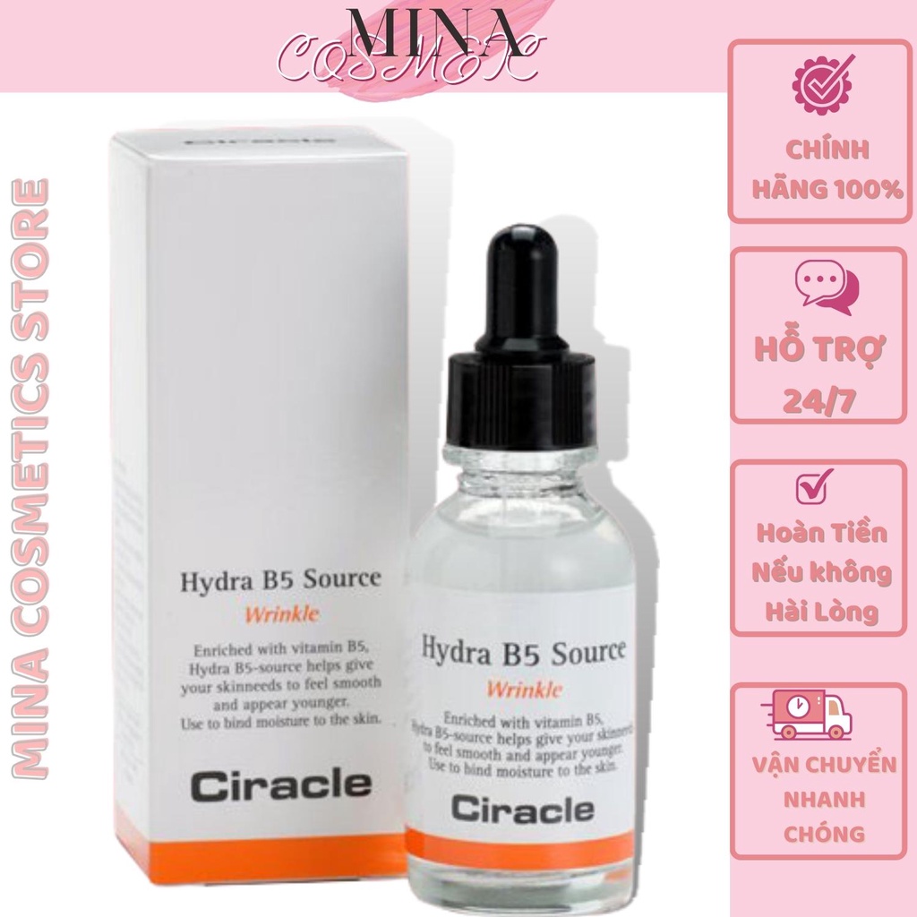 Serum Ciracle [Trắng da 100%-Hàng Auth] Tinh Chất Phục Hồi Da Ciracle Hydra B5 Source Wrinkle Serum