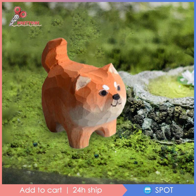 Mô Hình Chú Chó Bằng Gỗ Trang Trí Phòng Ngủ Cho Bé 1