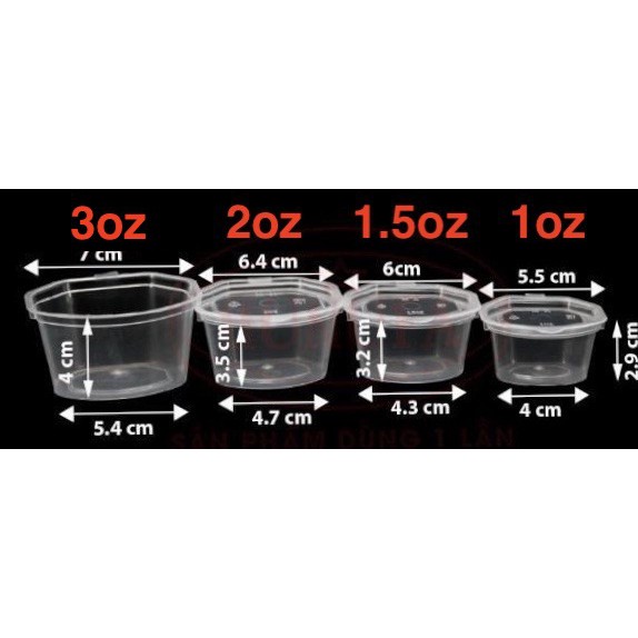 50 cái Hộp lục giác nắp liền đựng sốt, gia vị, nước chấm | BigBuy360 - bigbuy360.vn