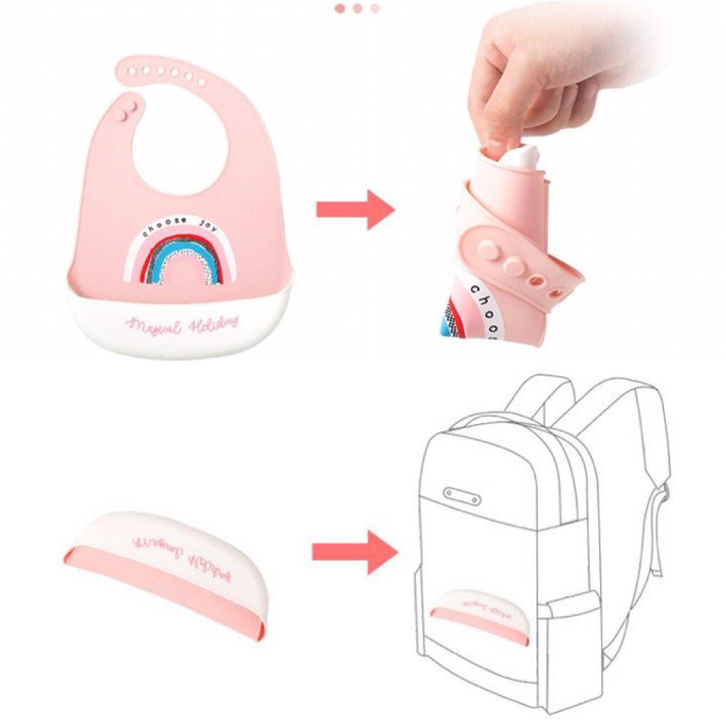 Yếm máng silicone Muslin Tree