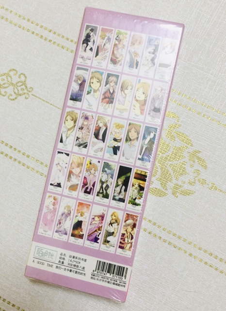 Bookmark anime natsume 36 tấm khác nhau, đánh dấu trang anime natsume