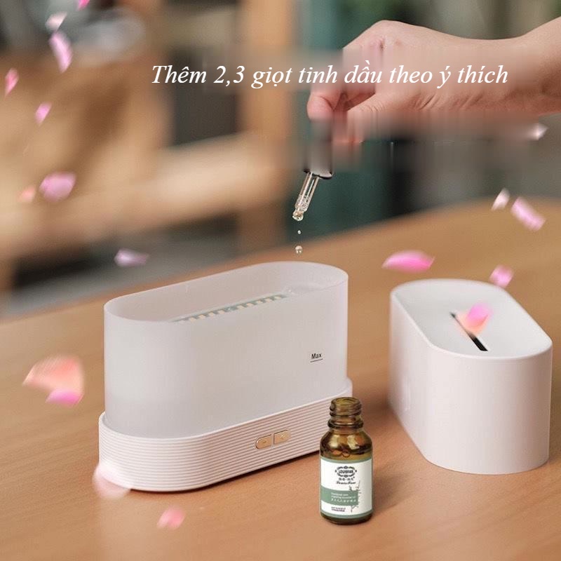 Máy Phun Sương Khuếch Tán Tinh Dầu Tạo Ẩm Ngọn Lửa Độc Đáo [CMART GIA DỤNG TIỆN ÍCH]