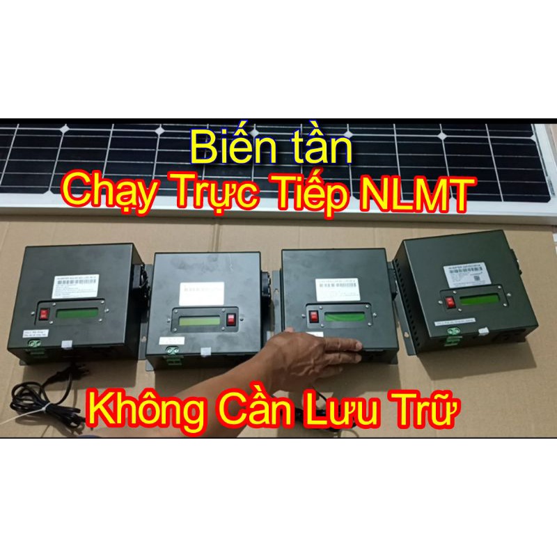 Biến tần chạy trực tiếp pin năng lượng mặt trời 3kva, không cần ắc quy