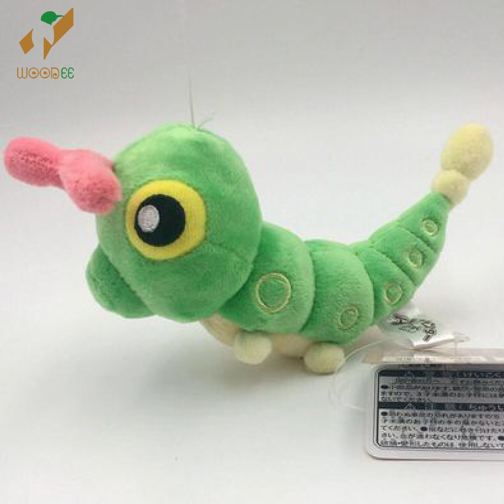 Gấu bông pokemon anime Caterpie 13cm size fit Nhật