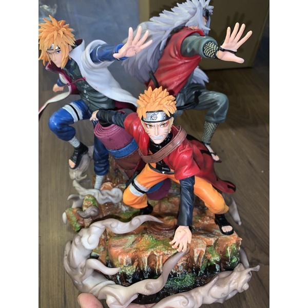 Mô hình Bô 3 Naruto - Minato - Jiraiya 41cm chất lượng cao