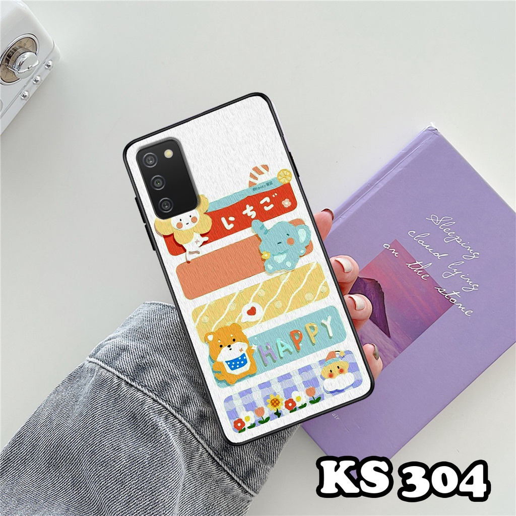 Ốp lưng Samsung A31 - Samsung A51 - Samsung A71 - Ốp in hình Gấu&amp;Thỏ siêu xinh - Lưng nhám viền TPU chống trầy xước