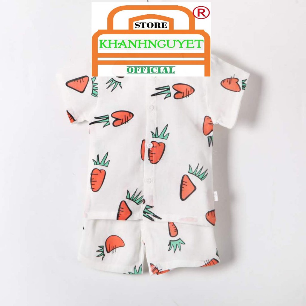 Set 2 bộ cộc xô cho bé vải đũi mềm mát, màu sắc ngộ nghĩnh đủ size