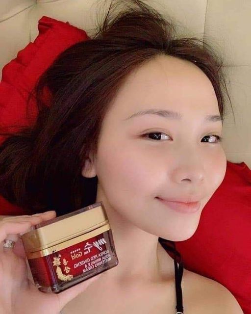 (DATE MỚI) Kem Hồng Sâm My Gold Korea Red Ginseng Aqua Wrinkle & Whitening Cream