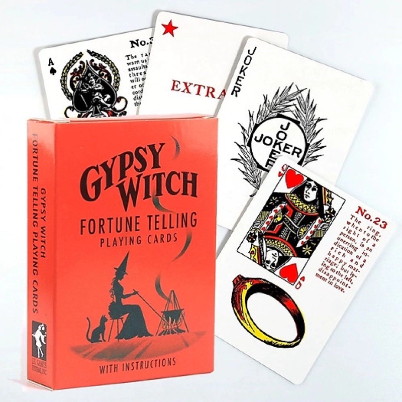Bài Gypsy Witch Fortune Telling Cards 52 lá có giải thích trên từng lá bài