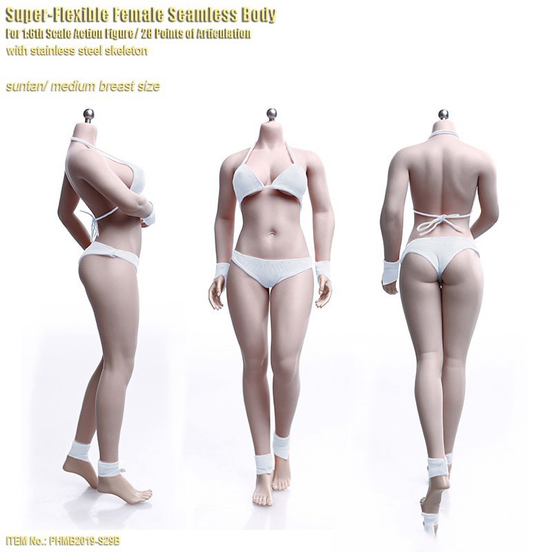 Trang phục bikini 1/6 không mối nối cho mô hình 12"
