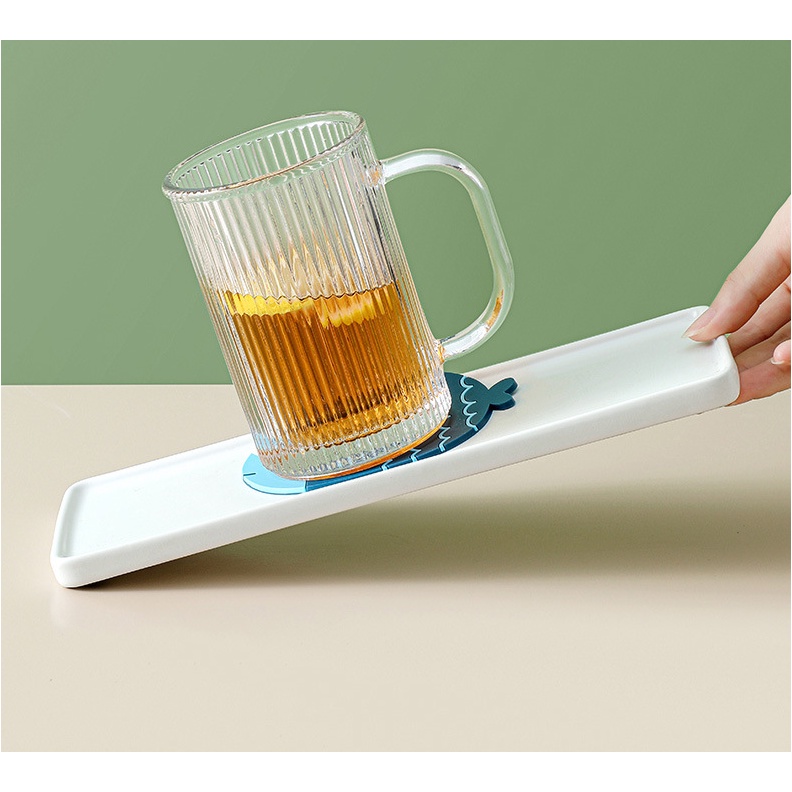 MIẾNG LÓT NỒI,CHÉN BÁT, ĐĨA CÁCH NHIỆT BẰNG SILICON CHỐNG TRƯỢT HÌNH CÁ SIÊU TIỆN DỤNG BIBI 82