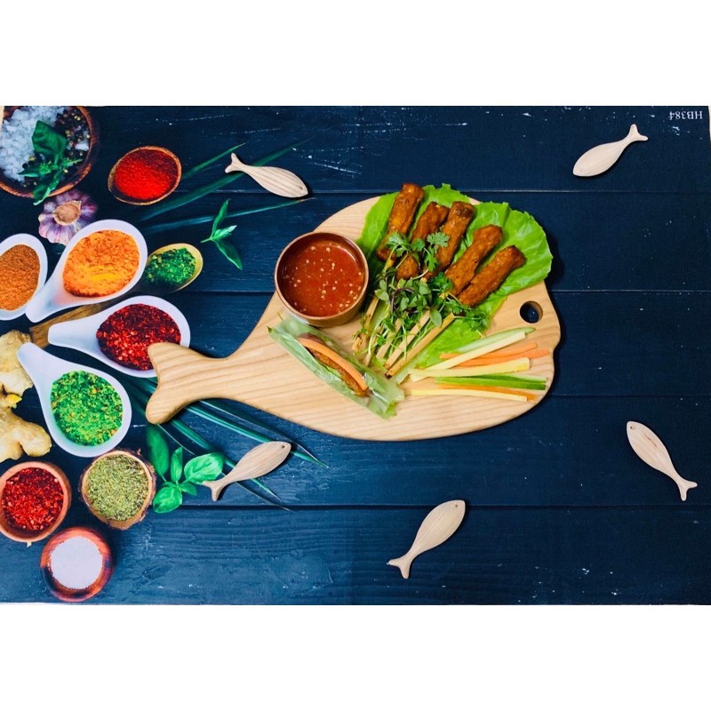 [XẢ KHO] Khay thớt decor hình cá heo dùng nhà bếp/trang trí