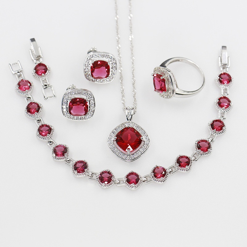 [xả kho] Tổng hợp các bộ trang sức zircon đính đá sang trọng quý phái