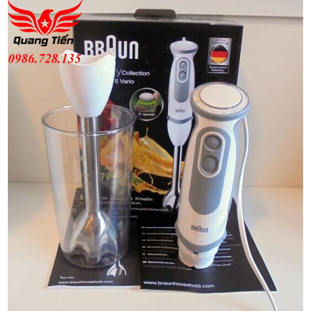 Máy xay sinh tố cầm tay Braun MQ5200 Soup Vario