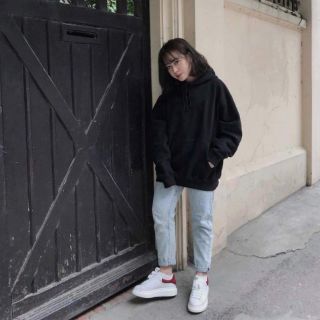 ÁO HOODIE BASIC BLACK ĐEN TRƠN UNISEX