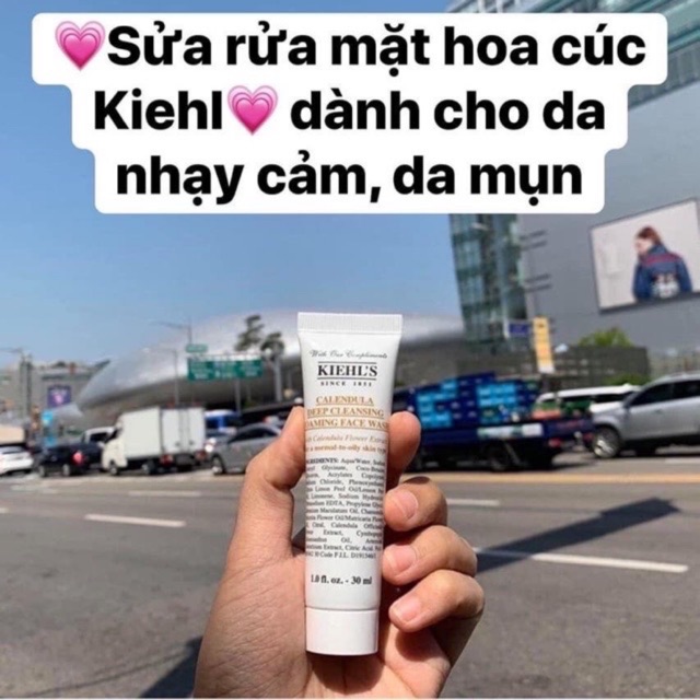 SỮA RỬA MẶT HOA CÚC KIEHlS CLEANSING FOAMING FACE WASH 30ML