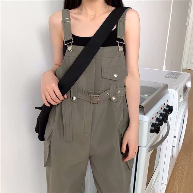 [ORDER] Yếm quần khaki kèm nịt eo unisex | BigBuy360 - bigbuy360.vn