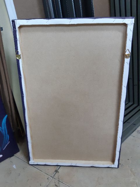 Bộ 3 tranh canvas cô gái mặc đồ thổ cẩm - khung tranh không viền SR231 - kích thước 30cm x 40cm x 3 tấm