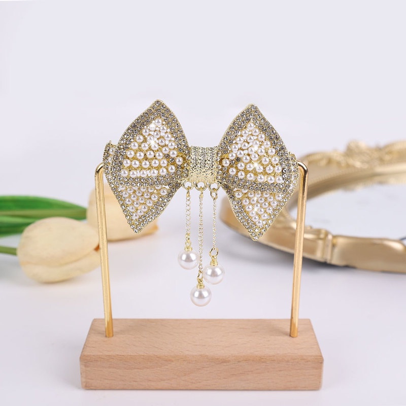 Kẹp Tóc Đính Ngọc Trai Thời Trang Cho Nữ