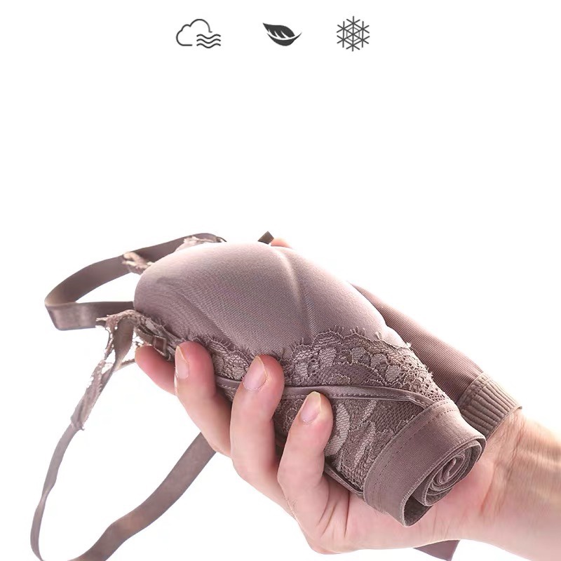 (V-09A)Áo ngực nữ su pha ren không gọng mút vừa giúp nâng ngực và tạo khe