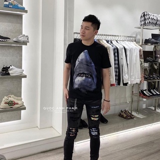 🌟[Hàng mới] Áo thun không cổ cá mập hot hit mặc nam nữ, đơn đôi nhóm siêu đẹp