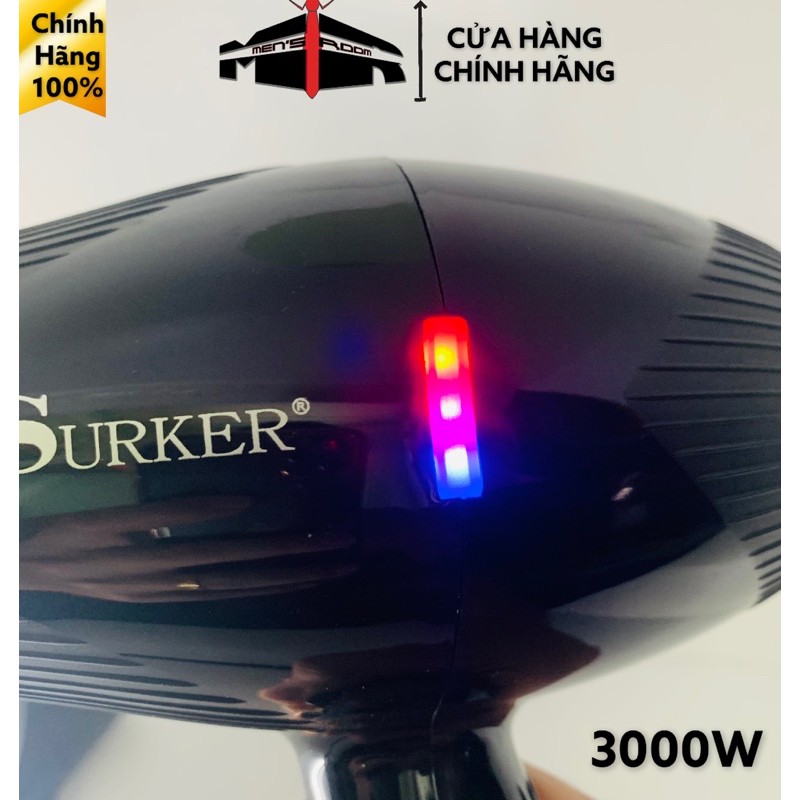 (Bảo hành 3 tháng) Máy sấy tóc Surker SK-3901 công xuất 3000w tặng kèm Deal sốc với giá 0đ