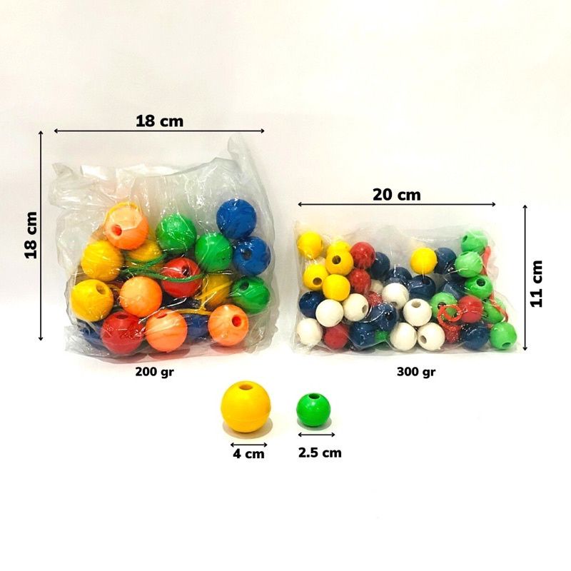 gói xâu hạt tròn to và bé