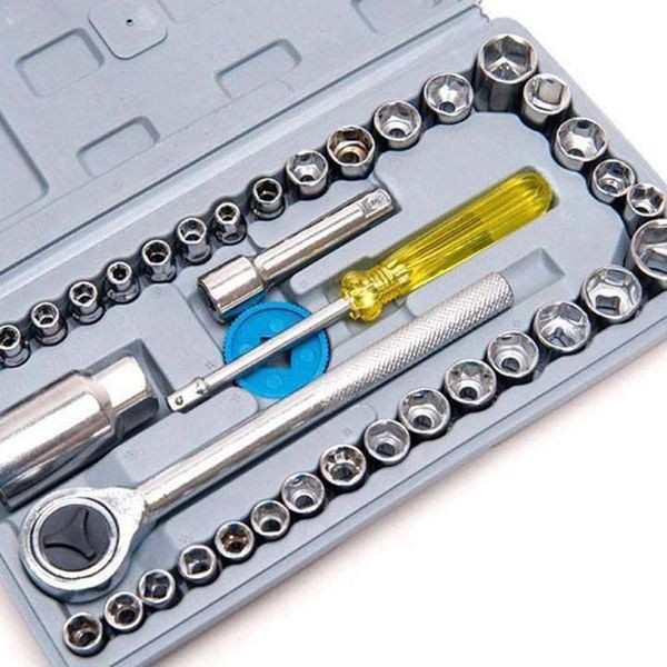 BỘ DỤNG CỤ SỬA CHỮA ĐA NĂNG 40 MÓN CHO XE MÁY, OTO