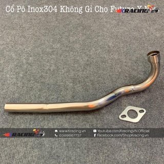 Cổ pô inox304 cho futrure neo, future x siêu sáng, không gỉ lắp pô zin 123
