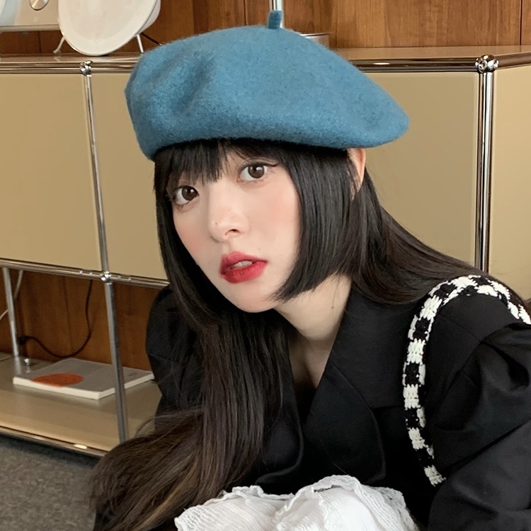 Mũ nồi MG STUDIO vải len 24 màu lựa chọn phong cách cơ bản đơn giản