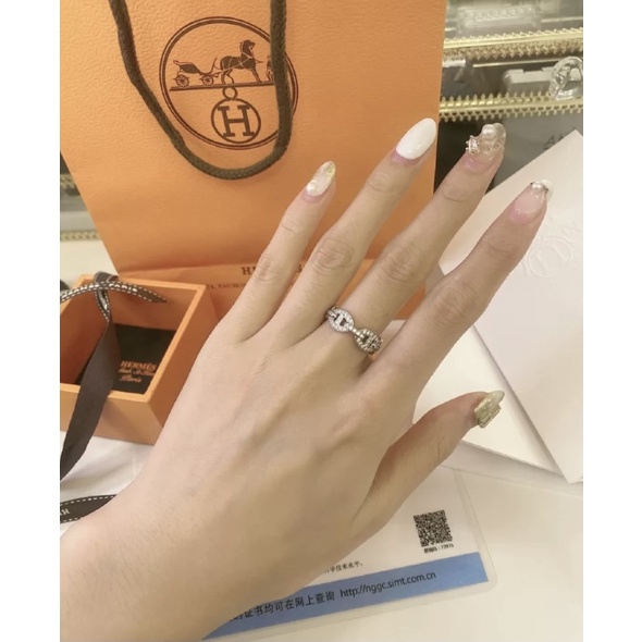 Nhẫn nữ cao cấp 𝑯𝒆𝒓𝒎𝒆𝒔 HM lấp ánh, sành điệu, thời thượng