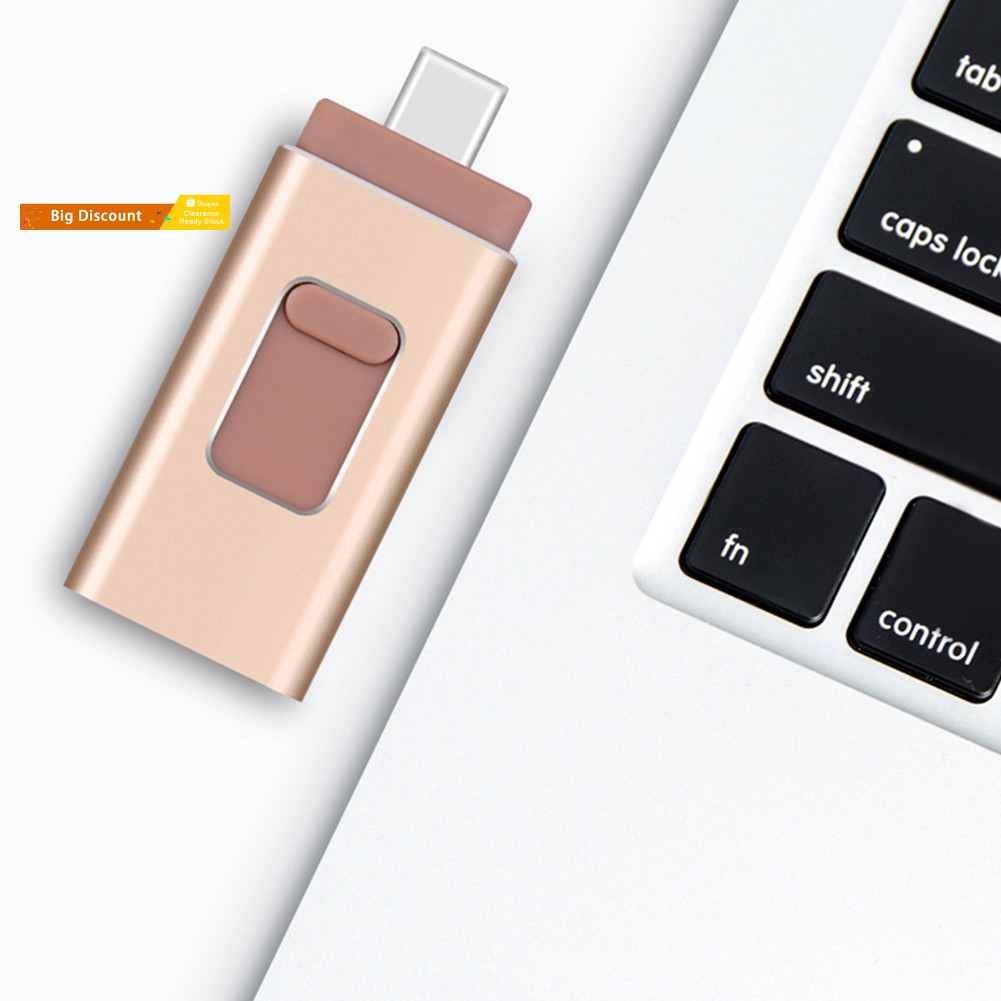 USB micro Type-C 3.0 4 trong 1 8-128G cho iPhone Android PC