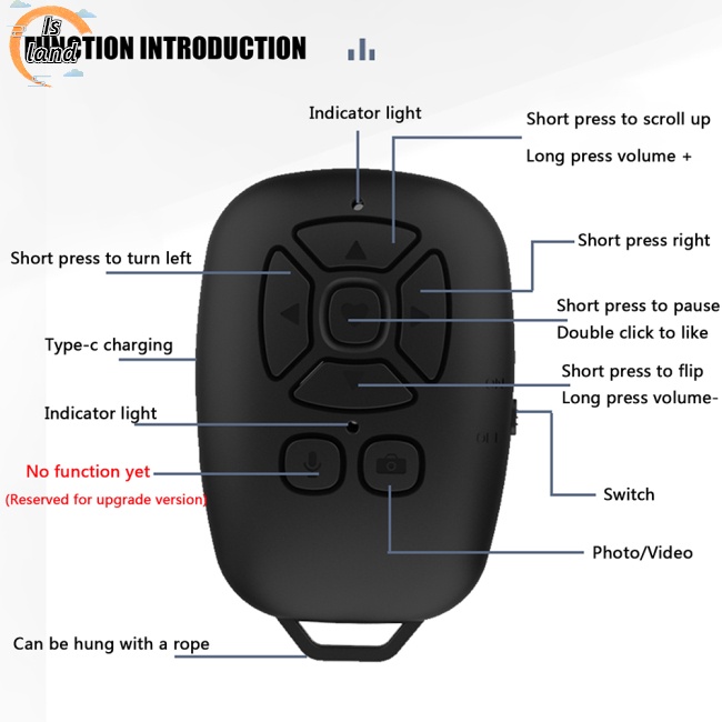 Bộ Điều Khiển Từ Xa Không Dây Bluetooth Cho Điện Thoại/Camera