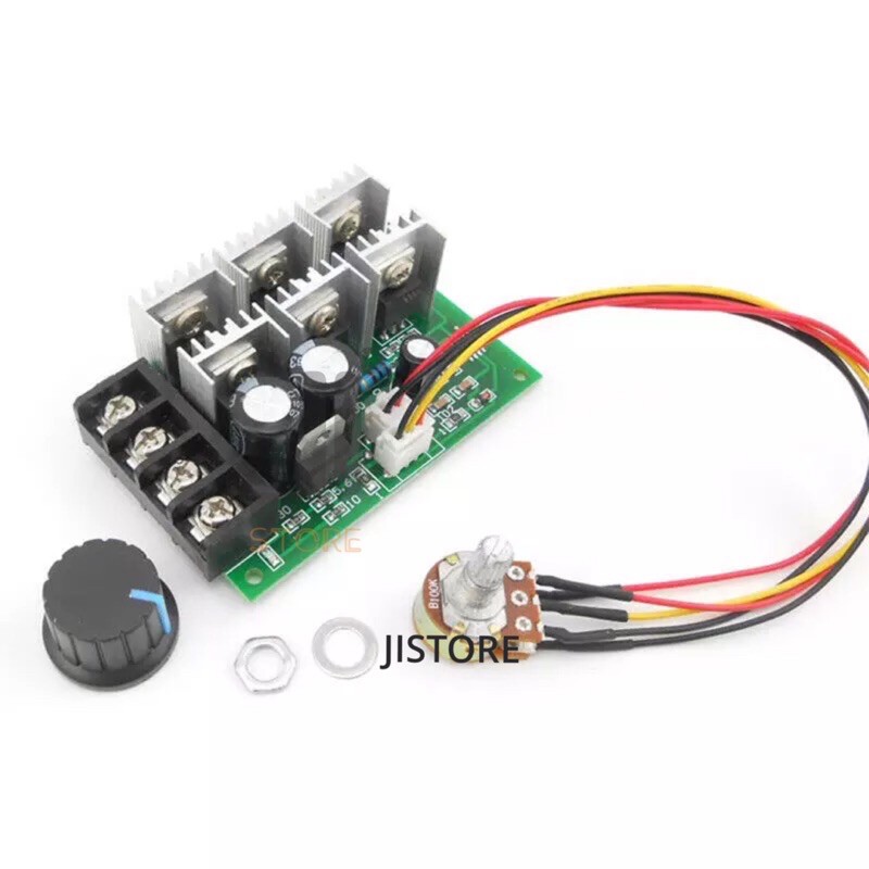 Mạch Điều Khiển Tốc Độ Động Cơ PWM 9-55VDC 9V 12V 24V 36V 48V 55V, 2000W 40A, 25KHz cho mô tơ 795/785/775