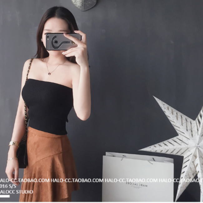 Áo Ống Dệt Kim Co Giãn Gợi Cảm Cho Nữ | BigBuy360 - bigbuy360.vn