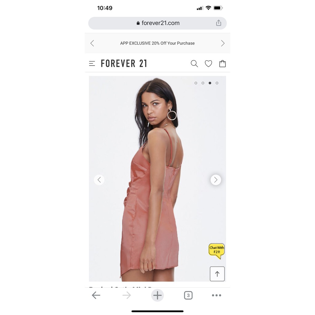 Đầm lụa F21 tà wrap