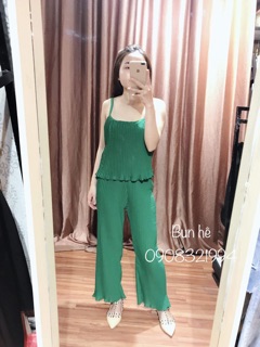 Set 2 dây quần ống suông xếp li