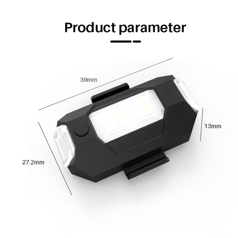 Drone Mini Chống Va Chạm Có Đèn Led 3 / 7 Màu Thông Dụng Cho Xe Máy