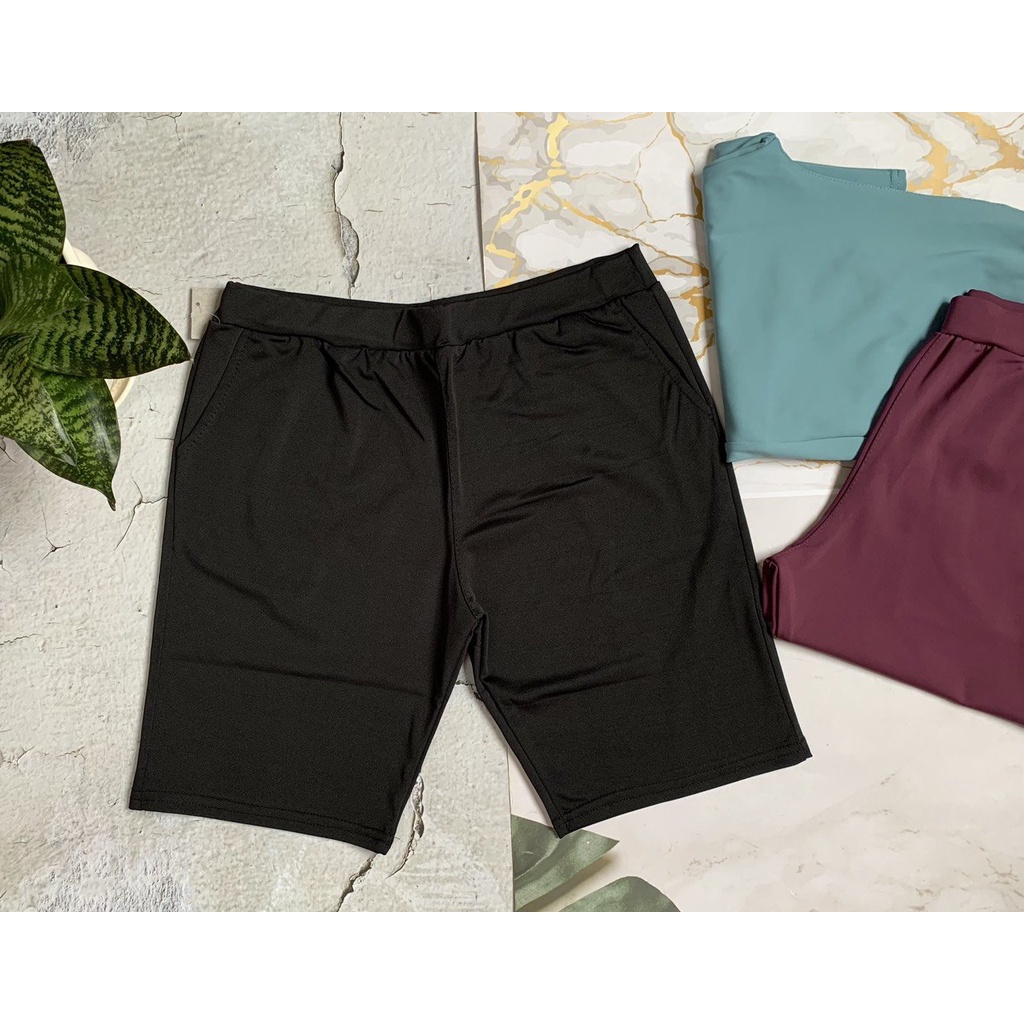 Quần short ngố nữ dáng ôm chất thun co giản thoải mái ( 3 cái 100k )