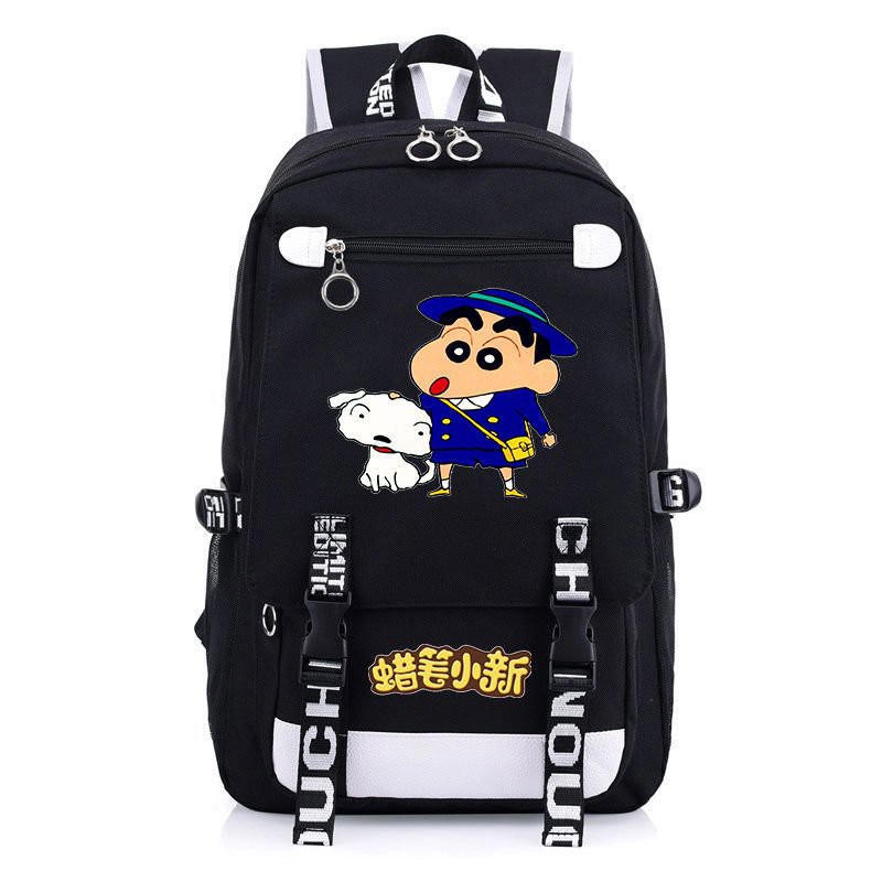 Balo nam nữ in hình CRAYON SHIN-CHAN Shin Cậu Bé Bút Chì anime chibi Thiết kế thông minh cặp sách đi học