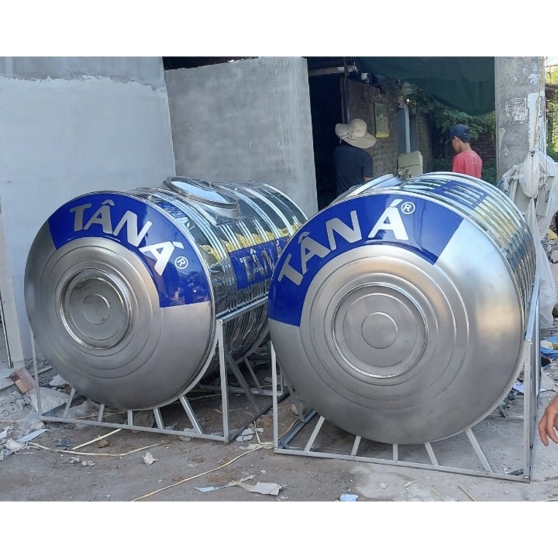 Bồn nước inox Tân Á ngang 1000L.1200L.1500L ✅Miễn phí vận chuyển nội thành ,ngoại thành tùy khu vực