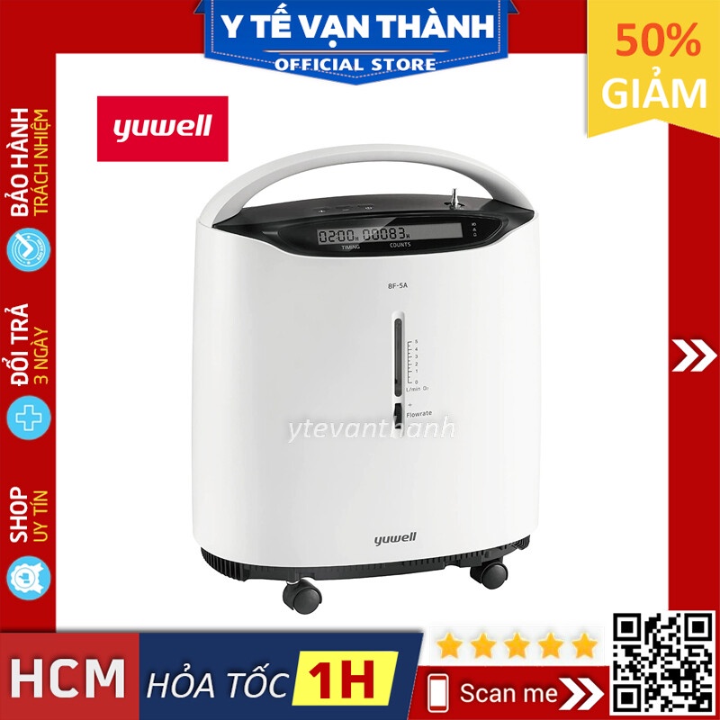 ✅ [CHỈ BÁN TẠI HCM] Máy Tạo Oxy- Yuwell 8F, (8F-3A / 8F-3AW / 8F-5A / 8F-5AW) -VT0680