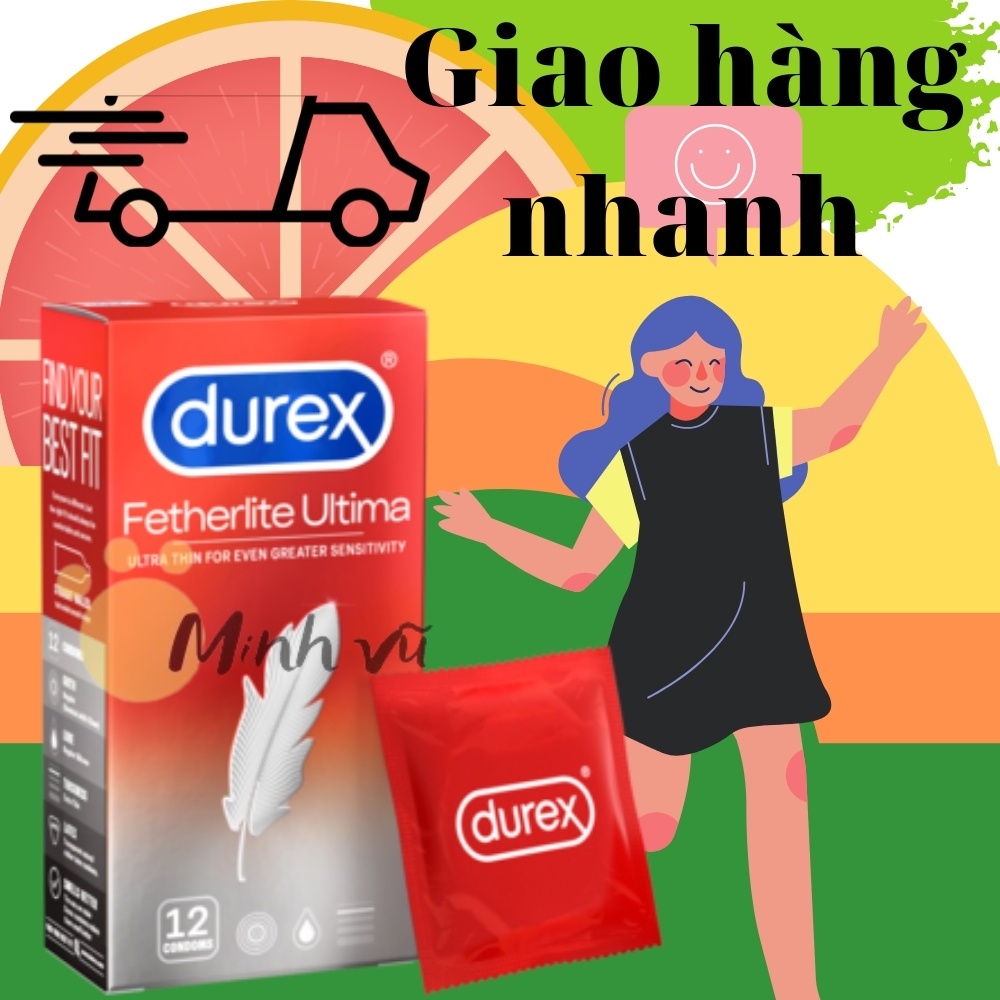 [Có video ảnh thật]Bộ 02 hộp bao cao su Durex Performa kéo dài thời gian hộp 12 chiếc tặng 1 hộp bcs durex ultima