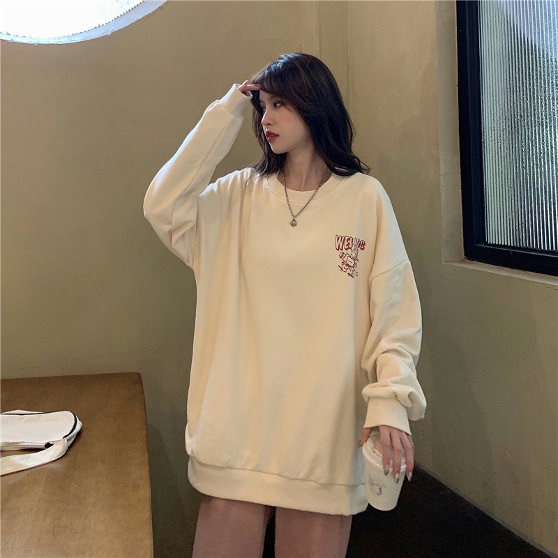 Áo Sweater Tay Dài In Họa Tiết Thời Trang Mùa Thu Cổ Điển Cho Nữ | BigBuy360 - bigbuy360.vn