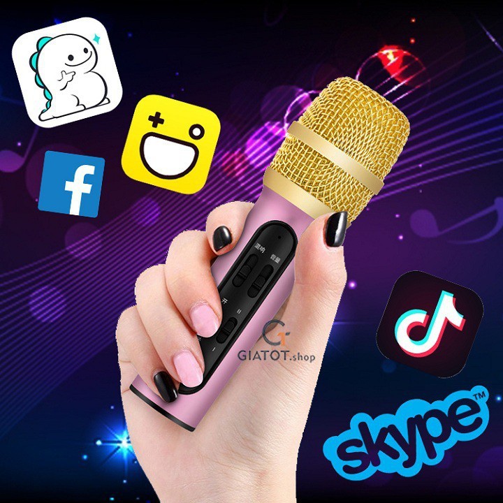 MIC LIVESTREAM C11 BẢN NÂNG CẤP KÈM 2 DÂY