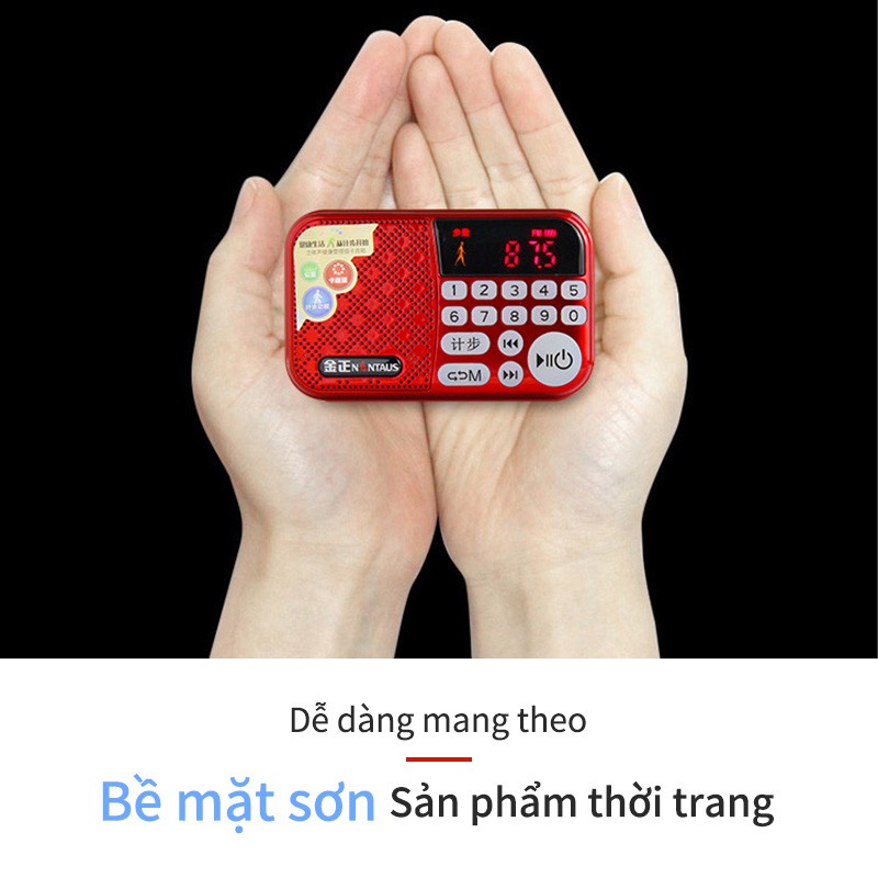 Loa mini S66A  Máy nghe nhạc Mp3 chức năng đếm  hỗ trợ thẻ nhớ Tf