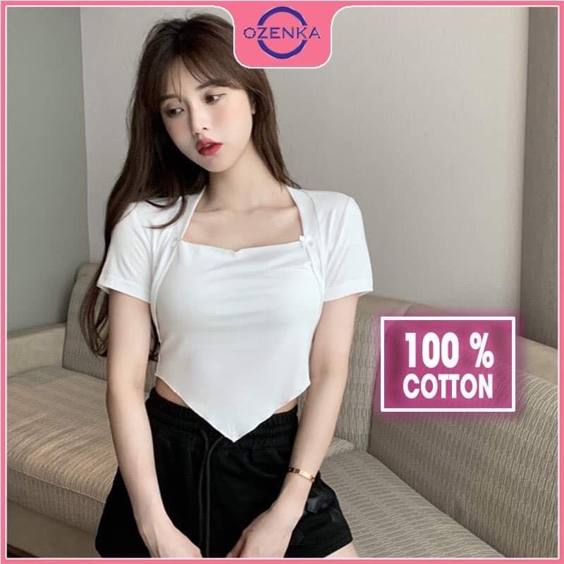 Áo croptop bozip tam giác Haiphuc